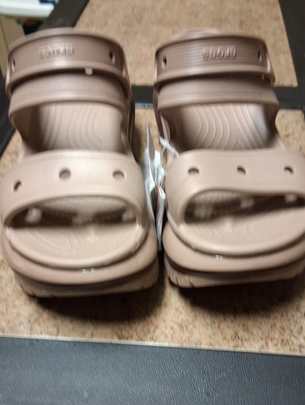 Beige Platform Sandals